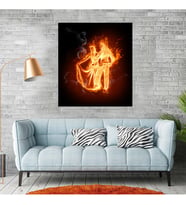 Alev(Flames) Temalı Kanvas Tablo