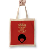 Pulp Fiction Jules Quote Movie Silhouette Bez Çanta Uzun Saplı