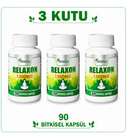Relaxon 1500 mg 3 Kutu 90 Bitkisel Kapsül – Relaxon Takviye Edici Gıda