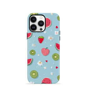 iPhone 13 Pro Max Vorian Çift Katmanlı MagSafe Kılıf Fruit Confetti Sky