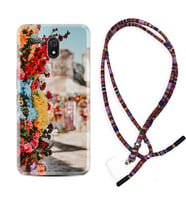 Xiaomi Redmi 8A 8 Pro 9C 9T 10C 11T Pro Kılıf Boyun Asklı Rasta Silikon Gerçek Çiçekler 1743