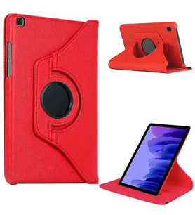 Alcatel 3t 8094X Uyumlu 10 inç Döner Standlı Tablet Kılıfı (Kırmızı)