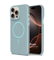 Microsonic Apple iPhone 15 Pro Kılıf MagLeather Pro Mavi (Mavi)