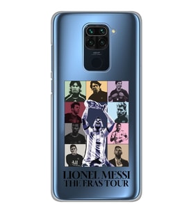 Xiaomi Redmi NOTE 9 Uyumlu Lionel Messi Tasarımlı Şeffaf Telefon Kılıfı
