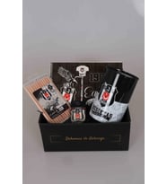 DEKOMUS GIFT BOX ÖZEL KUTULU LİSANSLI BEŞİKTAŞ KIRTASİYE VE BOYAMA SETİ BÜYÜK BOY KUMBARA İLE (Siyah)