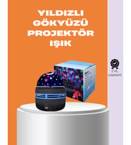 Northcity Star Master Galaxy Projektör – 360° Dönebilen Gece Lambası, Dekoratif Ambiyans Işığı