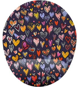 Kalp Desenli Bilek Destekli Mouse Pad