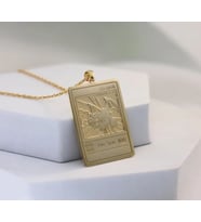Kişiye Özel 925 Ayar Gümüş Charizard Figürlü Pokemon Kart Kolye (Gold)