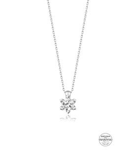 Union Swarovski Zirconia Kadın Tektaş Gümüş Kolye