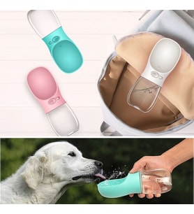 Taşınabilir Evcil Hayvan Suluğu Seyahat Kabı Kilitlenebilen Su Sızdırmaz Kap 350 ml (4915) GO-53-vice/(1395) 02919