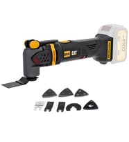 CAT DX41B 18Volt Kömürsüz Profesyonel Çok Amaçlı Devir Ayarlı Raspalama+14 Adet Aksesuar (Akü Dahil Değildir)