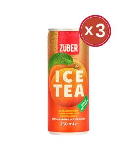 Zuber Ice Tea Şeftali 250 ml x 3 Adet