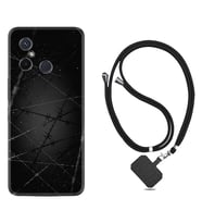 Xiaomi Redmi 12C Kılıf Silikon Boyun Askılı İpli Desenli Silikon Dikenli Tel 1779