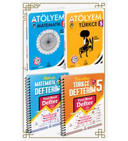 Arı Yayıncılık ARI YAYINLARI 5. SINIF MATEMATİK +TÜRKÇE ATÖLYEM VE DEFTER SETİ (Çok Renkli)