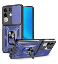 Vivo Y29 4G Kılıf Magnetik Standlı Kamera Korumalı Zore Sürgülü Vega Kapak