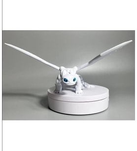Toothless Ejderhanı Nasıl Eğitirsin Hareketli Figürü Beyaz (IŞIĞIN ÖFKESİ) - 20 Cm