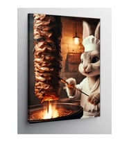 Kanvas Tablo Dönerci Tavşan 70 X 100 Cnvsdkey-125829-70-100