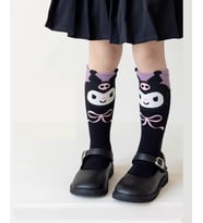 Schulzz Originals Sanrio YokSho Kuromi Diz Altı Pamuklu Çorap 6-13 Yaş Arası (Siyah)