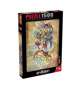 Anatolian Puzzle 1500 Parça Dünyayı Gezen Çerkes Kızı 4560