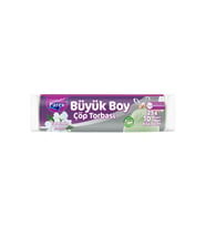 Büzgülü 10'lu Çöp Torbası Yasemin Kokulu Büyük Boy 65 x 70 cm 25 Paket
