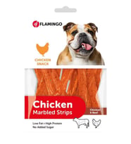 Flamingo Chicken Tavuk ve Biftekli Çubuk Köpek Ödülü 85 gr (Kahverengi)