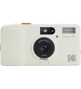 KODAK Snapic A1 35 mm Film Kamera, 35 mm, Yeniden Kullanılabilir, 2 Bölgeli Odak, Hafif, Kompakt (Fildişi Beyazı) (Film ve AAA Pil Dahil Değildir)