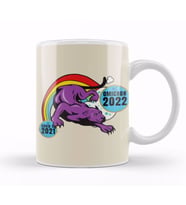 Sarcasm Funny Vintage Cougar Saying Covid Hi Omicron Virus 2022 Kupa Bardak Porselen
