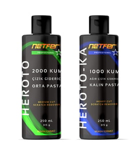 Netfer 2'li Orta Kalın Pasta Set - 2x250 mL