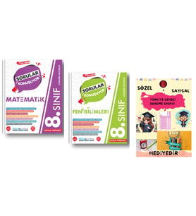 PRUVA AKADEMİ 8. SINIF SORULAR KONUŞUYOR MATEMATİK + FEN BİLİMLERİ SORU BANKASI + HEDİYELİDİR