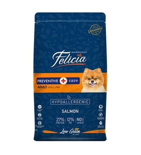 Felicia Hypoallergenic Small Mini Somonlu Küçük Irk Düşük Tahıllı Yetişkin Köpek
