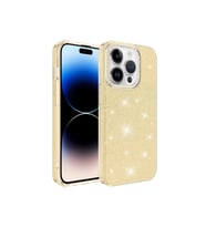 Apple iPhone 14 Pro Max Uyumlu Kılıf Zore Shining Silikon (Gold)