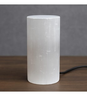 Selenit Taşı Lamba – 20 cm Doğal Işıltı