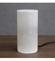 Selenit Taşı Lamba – 20 cm Doğal Işıltı