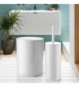 FLORES 2Lİ BANYO SETİ BEYAZ -100490