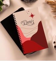 Kişiye Özel Tasarımlı Ahşap Kapaklı Defter