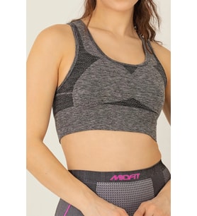 Miofit Seamless Dolgusuz Kadın Spor Sütyeni (Grimelanj)