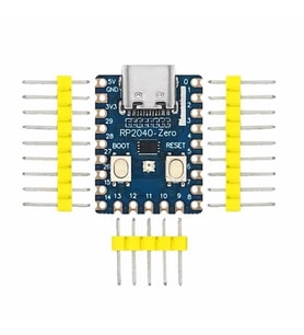 Raspberry Pi Zero RP2040 (Lehimsiz) Dual Core 133Mhz 2Mb Modül Type C Mini Bilgisayar Geliştirme Kar