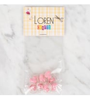 Crafts 8 Li Şeffaf Pembe Ördek Düğme - 259
