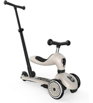& Ride Highwaykick 1 Push and Go Kickboard oturaklı çocuk scooter'ı, 2'si 1 arada direksiyonlu denge bisikleti, 1 2 yaşından itibaren, yüksekliği ayarlanabilir, aletsiz