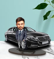 Kişiye Özel Mercedes Tasarımlı Karikatür Biblo
