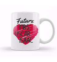 Future Mrs Oscar Isaac Love Heart Kupa Bardak Porselen