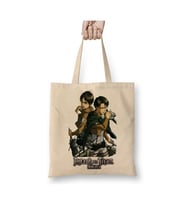 Attack On Titan Levi Eren Bez Çanta Uzun Saplı Alışveriş Çantası Plaj Çantası (Beyaz)