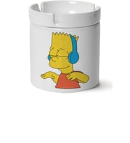 Simpsons Baskılı Porselen Küllük Makinede Yıkanabilir