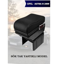 opel astra h 2009 kol dayama Yastıklı geniş model Siyah Lüks Deri