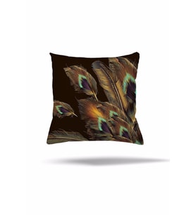 Kuş Tüyü Batik Desenli Gizli Fermuarlı Yastık Kılıfı Kırlent Kılıfı Koltuk Yastık Kılıfı (Çok Renkli)