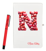 Kişiye Özel Sevgiliye Hediye Defter ve Kalem Hediye Seti