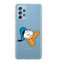 Samsung Galaxy A72  Kamera Korumalı  Kapak Donald Duck Tasarımlı  Şeffaf Kılıf
