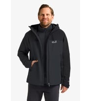 Jack Wolfskin Wild Places 3in1 Erk Gri Out. Ceket