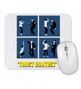 Pulp Fiction Twist Contest Concurso Danca Mia E Vicent 2 Mouse Pad.jpg