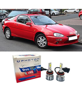 Mazda MX3 Led Xenon Uzun + Kısa Far Ampulü H4 Duo Yeni Seri Beyaz